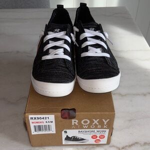 Roxy Black and White Sneakers